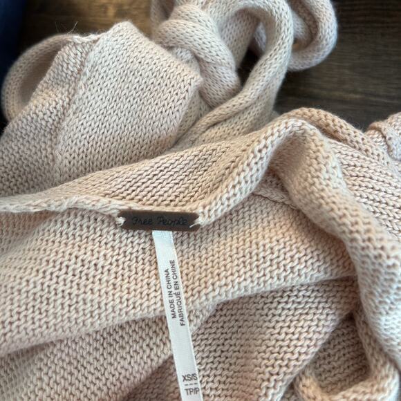 Free People Knit Halter Top XS / Small Tie Back Open Back Festival Mockneck (6) - Picture 8 of 9